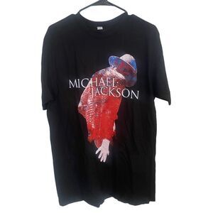 Tultex Michael Jackson Black T-Shirt Sz‎ L